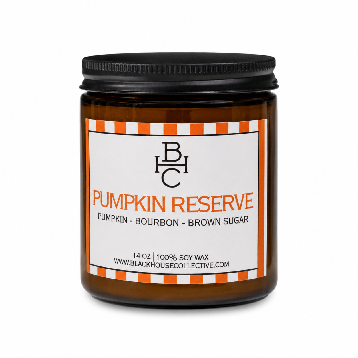 Pumpkin Reserve | Soy Wax Candle | Pumpkin + Bourbon