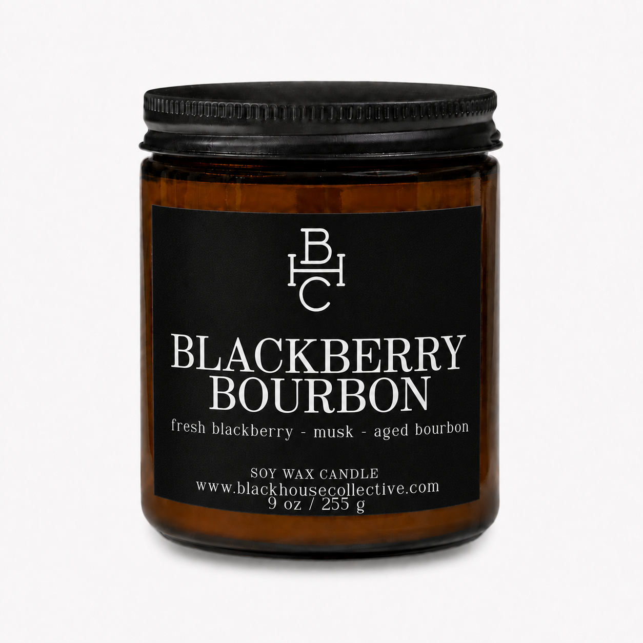 Blackberry Bourbon | Soy Wax Candle | Blackberry + Bourbon