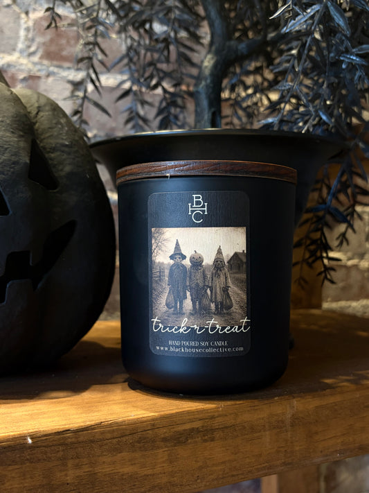 Trick R Treat | Soy Wax Candle | Lemon Candies + Caramel Apples