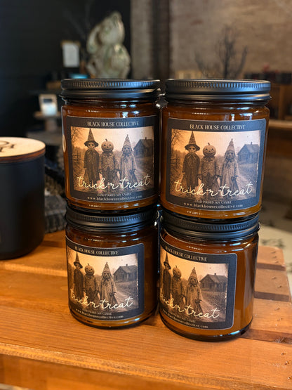 Trick R Treat | Soy Wax Candle | Lemon Candies + Caramel Apples