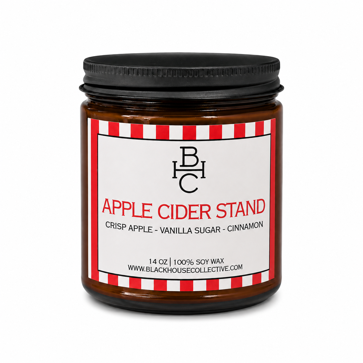 Apple Cider Stand | Soy Wax Candle | Crisp Apple + Cinnamon + Vanilla Sugar