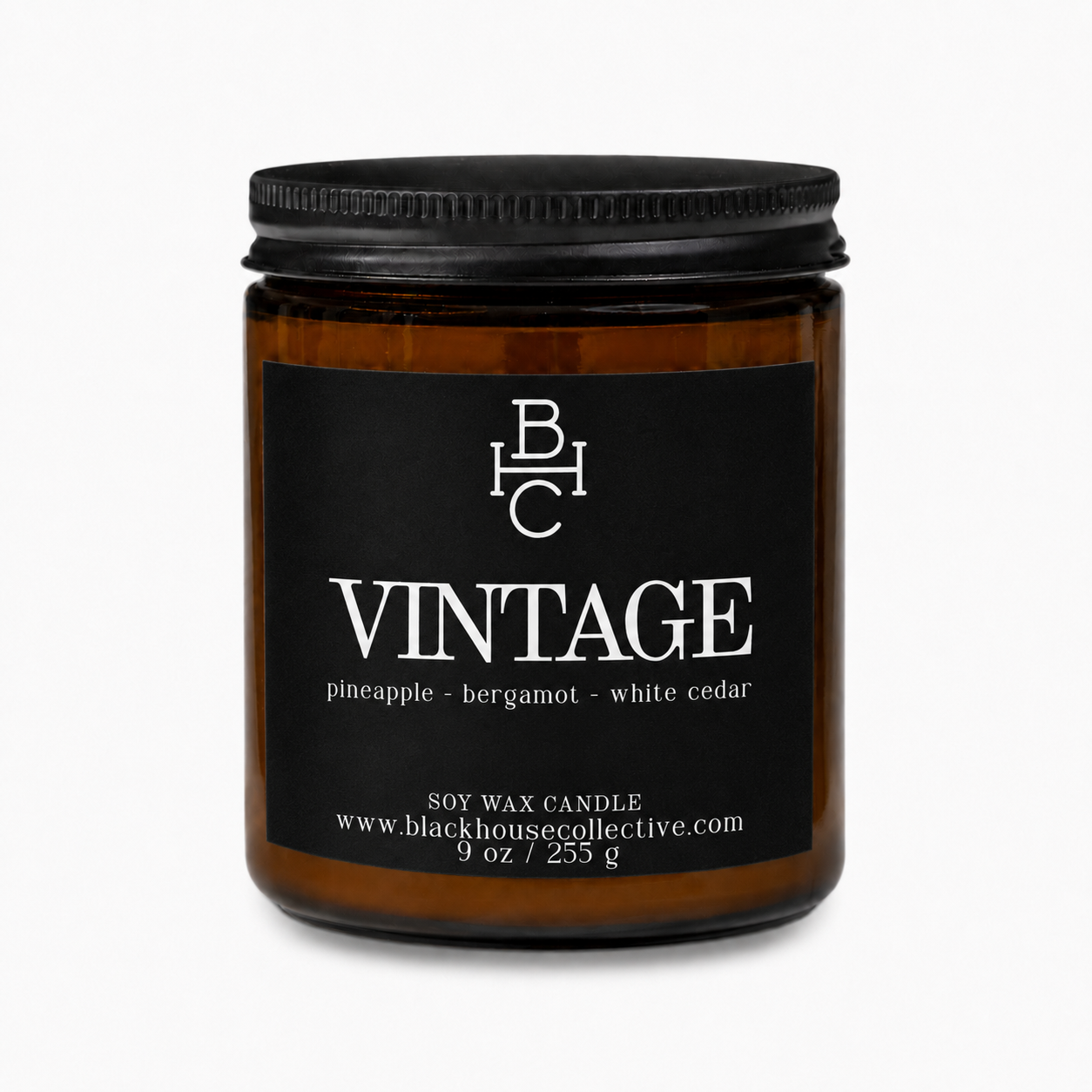 Vintage | Soy Wax Candle | Pineapple + Bergamot + White Cedar