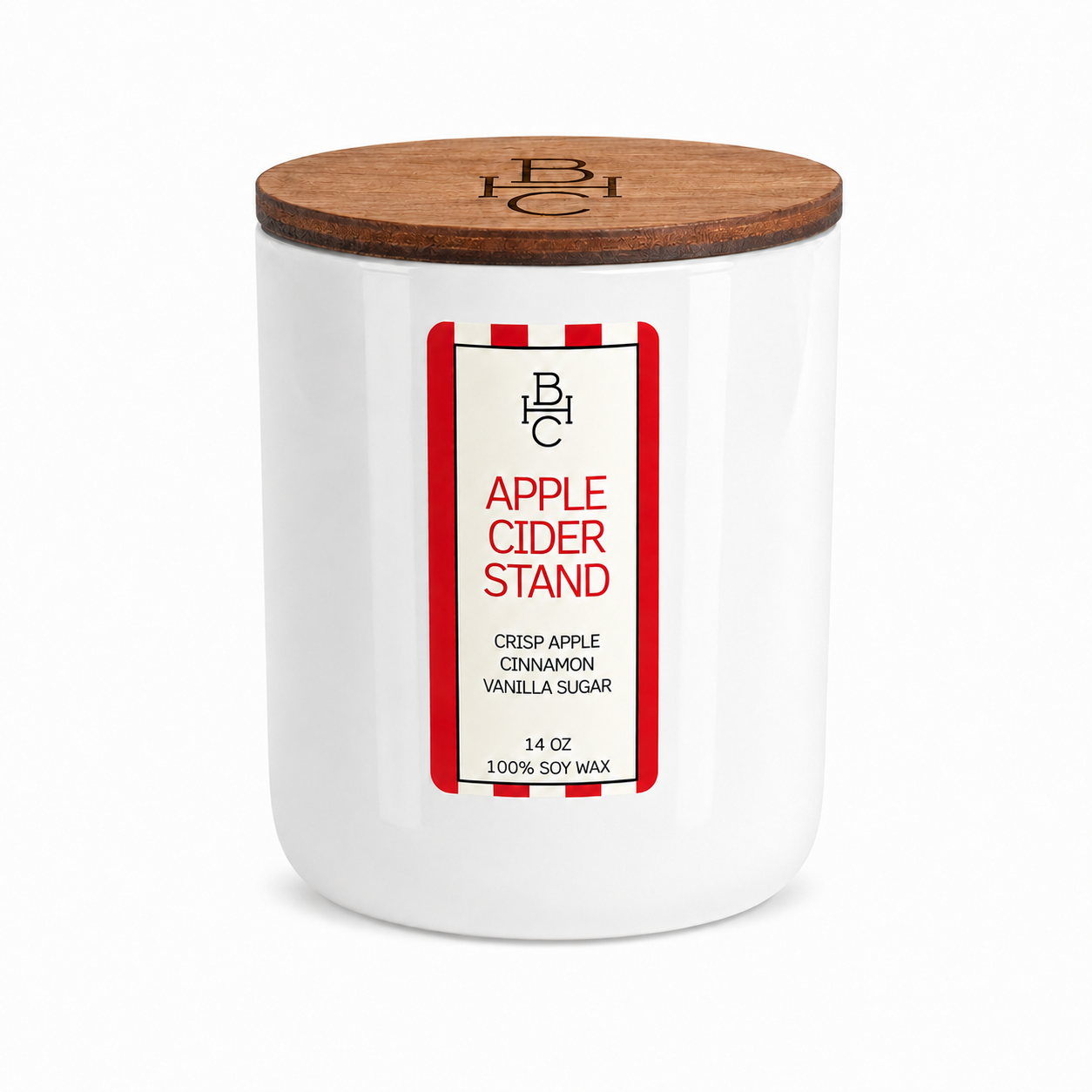 Apple Cider Stand | Soy Wax Candle | Crisp Apple + Cinnamon + Vanilla Sugar