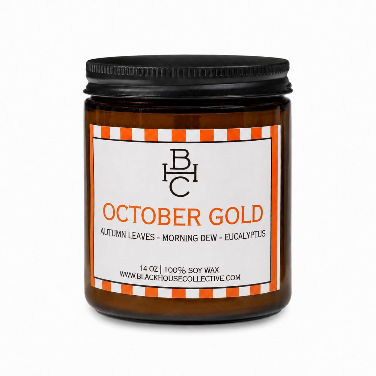 October Gold | Soy Wax Candle | Autumn Leaves + Morning Dew